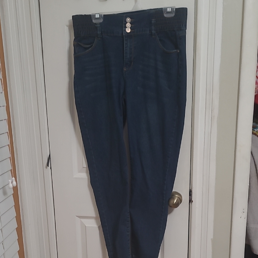 High Rise Dark Blue Women's Jeans